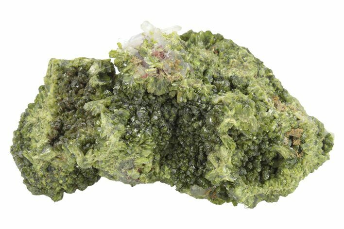 Lustrous Epidote with Quartz Crystals - Morocco #224812